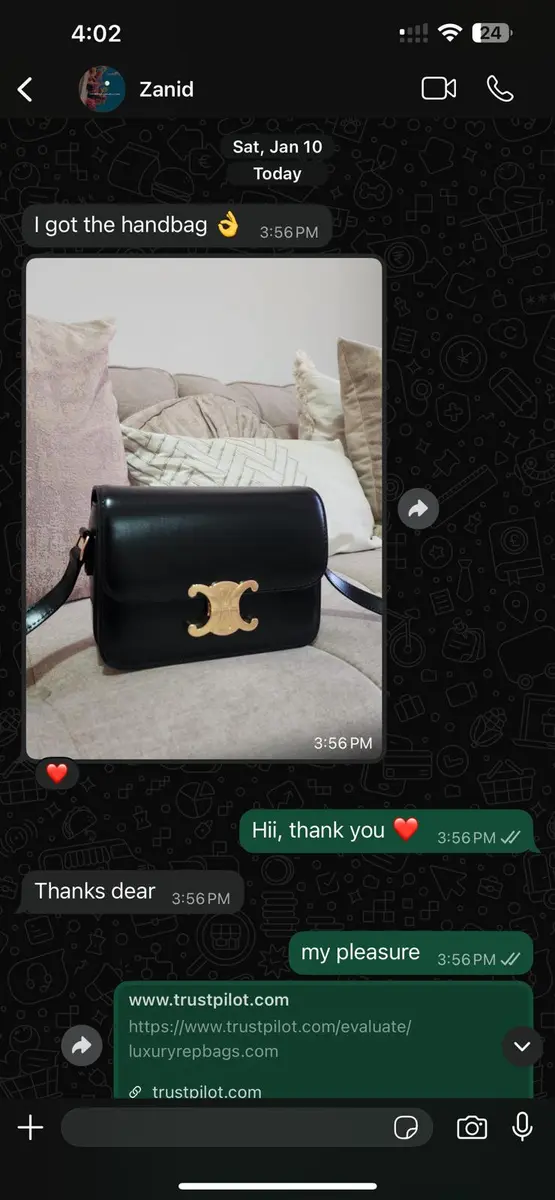 LuxuryRepBags customer review 4