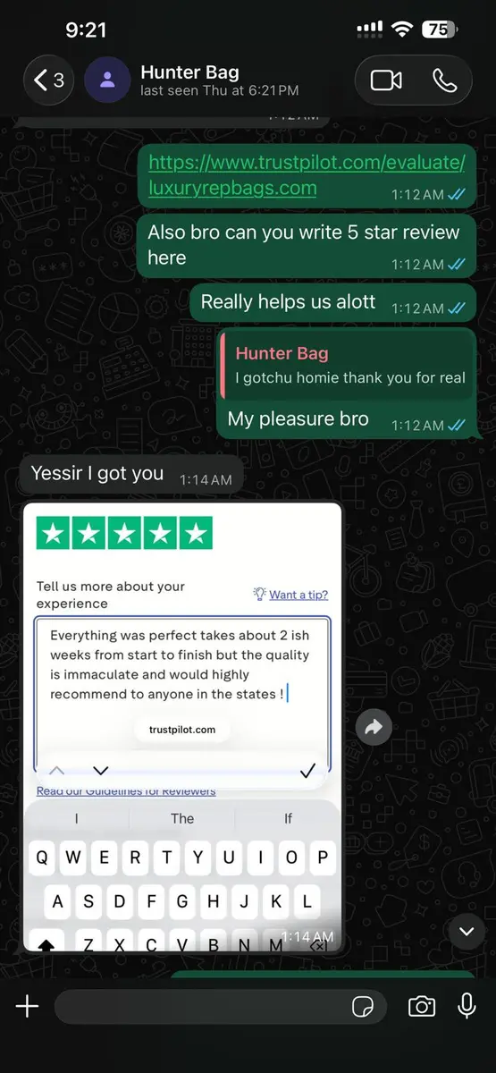 LuxuryRepBags customer review 9