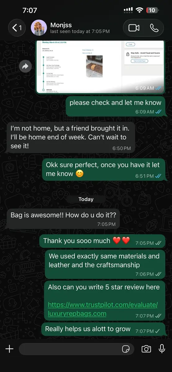 LuxuryRepBags customer review 20