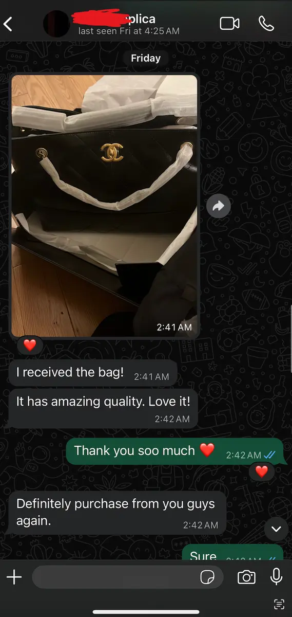 LuxuryRepBags customer review 22