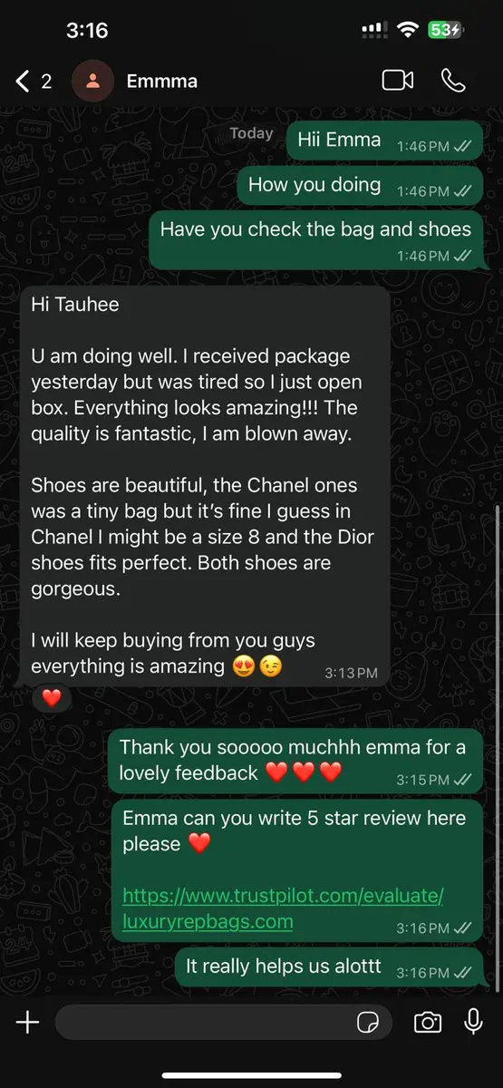 LuxuryRepBags customer review 24
