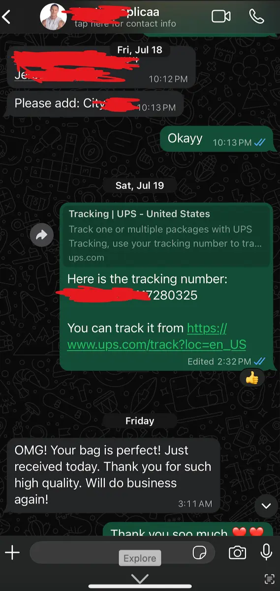 LuxuryRepBags customer review 27