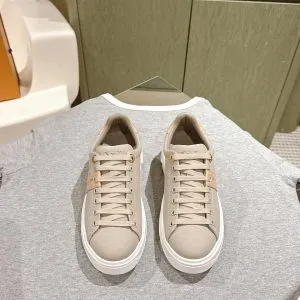 LV Women Beige Canvas Sneakers