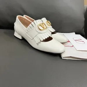 Valentino Women White Leather Heels