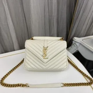 Saint Laurent Medium College Leather Cross Body Bag