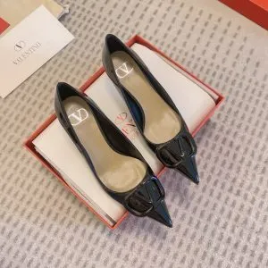Valentino Women Black Patent Leather Pumps