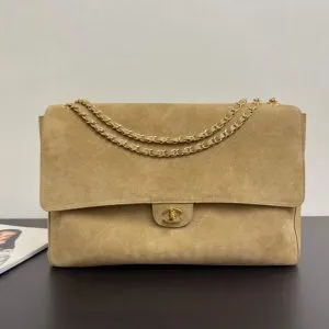 Chanel Suede Souplissimo Maxi Flap large