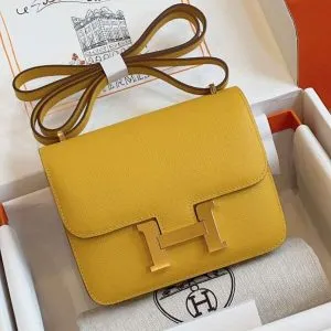 HN Bag Epsom Gold Yellow Handbags 19cm
