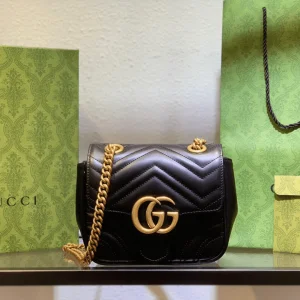 Gucci Marmont Rep 11 Women’s Handbag High Quality Black 20cm