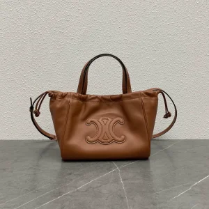 Celine Cabas Brown Soft Leather 22x17x15cm