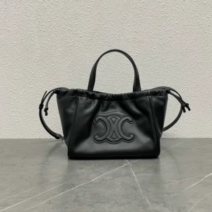 Celine Cabas Black Handbag Soft Leather 22x17x15cm