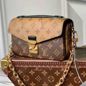 Louis Vuitton LV Metis Mini Monogram Like Auth Handbags 21.5×13.5x6cm