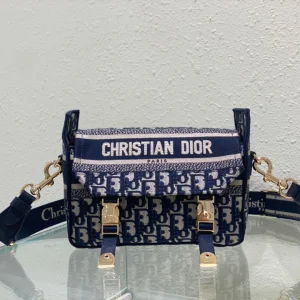 Dior Camp Women’s Canvas Patterned Handbag 25x15x8cm