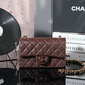 Chanel classic Mahroon colour with gold hardware