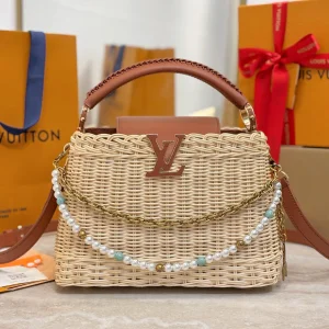 Louis Vuitton Capucines BB Handbag Brown Beige