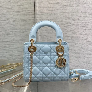 Dior Mini Lady Dior Bag in Ice Blue