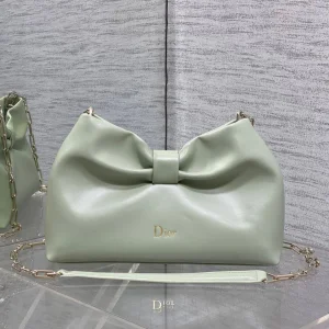 Dior Bow Bag Green Lambskin
