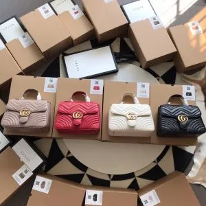 GG Marmont Small Top Handle Bag