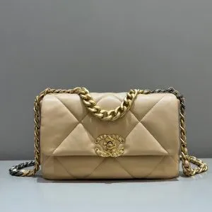 Chanel 19 Bag Small Beige