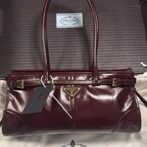 PRADA Bonnie Medium Maroon