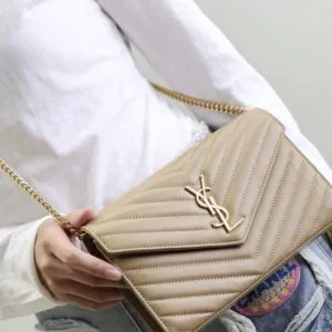 Saint Laurent Cassandre Envelope Chain Wallet