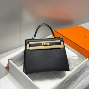HN 25 Black Epsom Gold Hardware