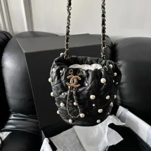 Chanel Bucket Pearl Bag SS21