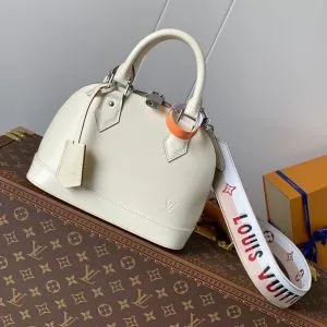 ALMA BB BAG 23 IN BEIGE GRAIN COWHIDE