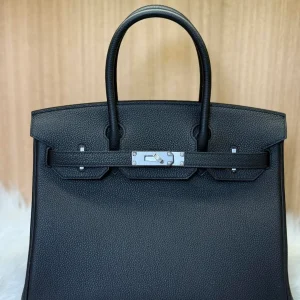 HN 25 BLACK TOGO LEATHER WITH PALLADIUM HARDWARE